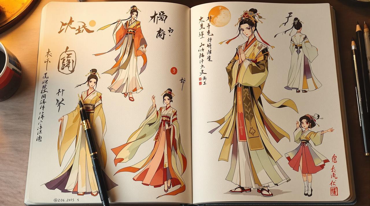 免费看漫画网站番友圈热帖:【手绘】用词牌为灵感画了一组动漫角色设计 免费看漫画网站番友圈:【手绘】用词牌为灵感画了一组动漫角色设计